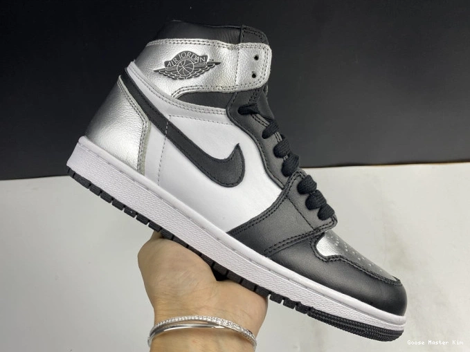 OG CD0461-001 SILVER 1 WMNS AIR HIGH TOE JORDAN 0811
